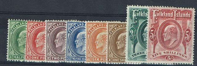 Image of Falkland Islands SG 43/50 MM British Commonwealth Stamp